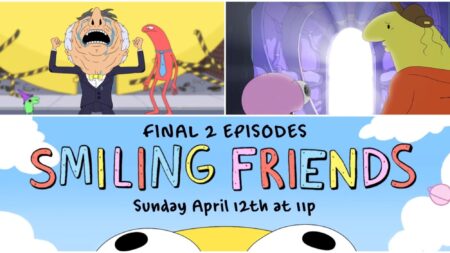 Trailer revela episódios finais emocionantes de Smiling Friends no Adult Swim