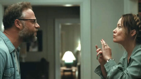 Olivia Wilde e Seth Rogen enfrentam proposta inesperada no trailer de The Invite Olivia Wilde e Seth Rogen enfrentam proposta inesperada no trailer de The Invite