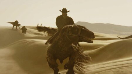 Novo filme Dinossauros do Velho Oeste traz dinossauros ao faroeste Novo filme Dinossauros do Velho Oeste traz dinossauros ao faroeste